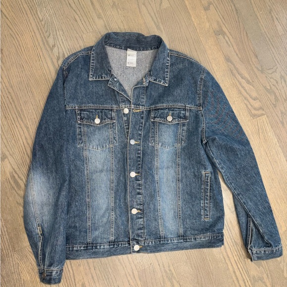 Vintage Disney Jack Skellington Nightmare Before Christmas Denim Jean Jacket XL - Picture 5 of 7